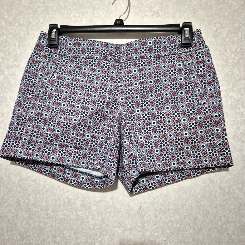 J. Crew  Bermuda Shorts Geometric Pattern...SIZE:6
